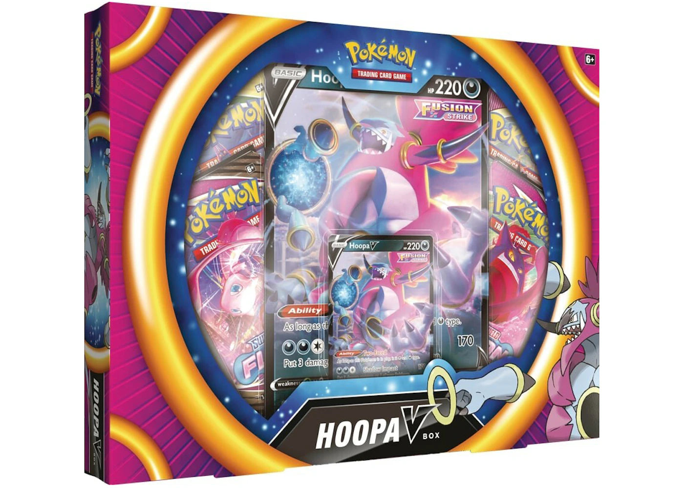 Pokémon TCG Sword & Shield Fusion Strike Hoopa V Collection Box