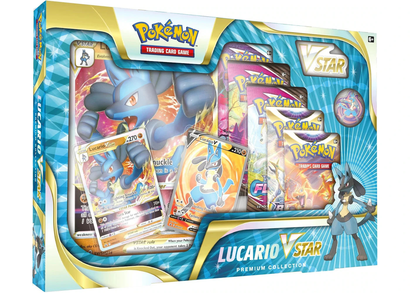Pokémon TCG Sword & Shield Lucario VSTAR Premium Collection Box