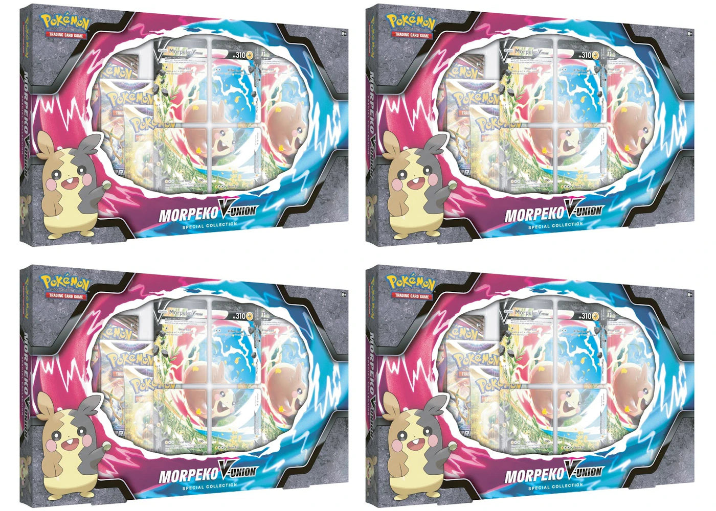 Pokémon TCG Sword & Shield Morpeko V-UNION Special Collection Box 4x Lot