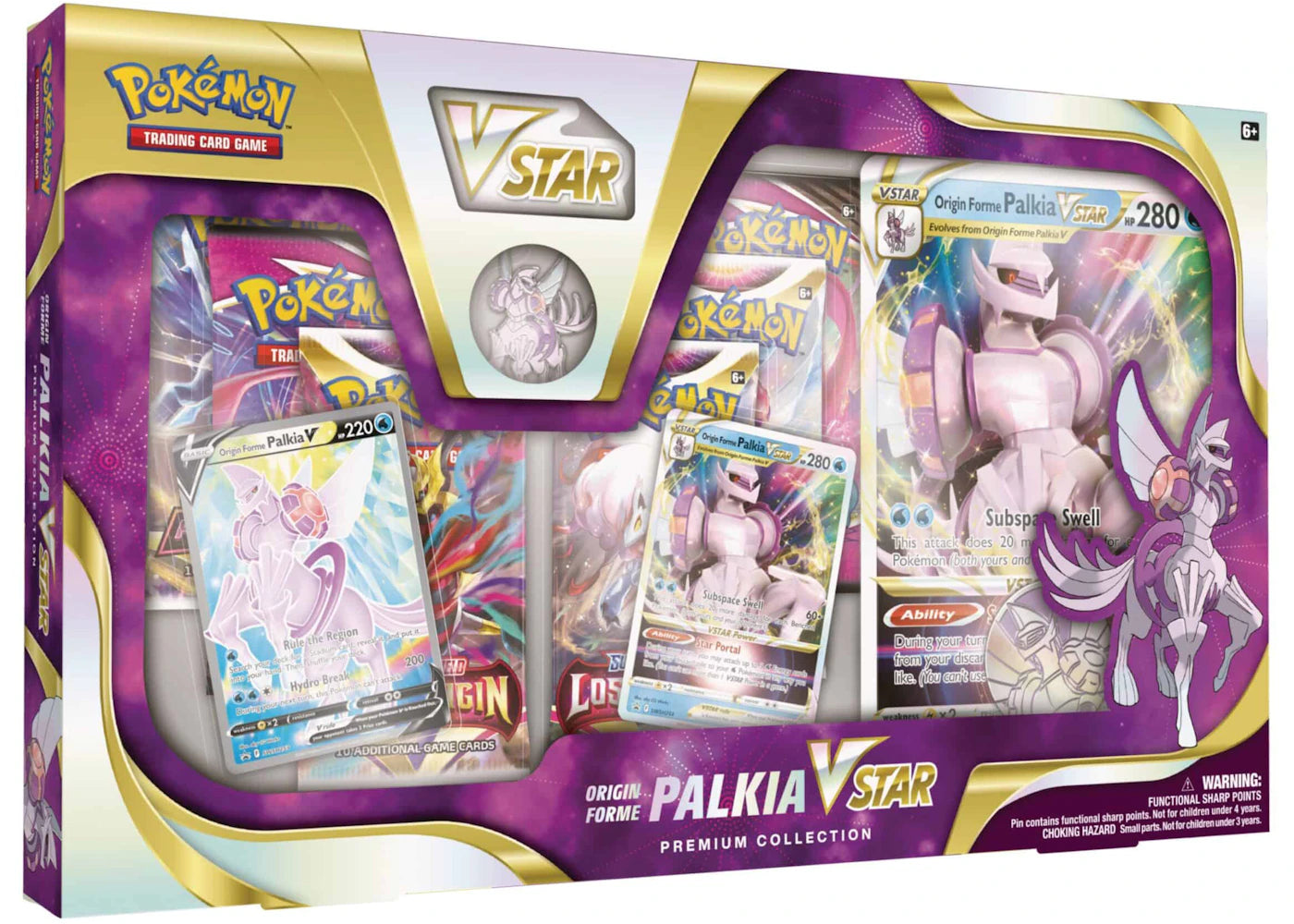 Pokémon TCG Sword & Shield Origin Forme Palkia VSTAR Premium Collection Box