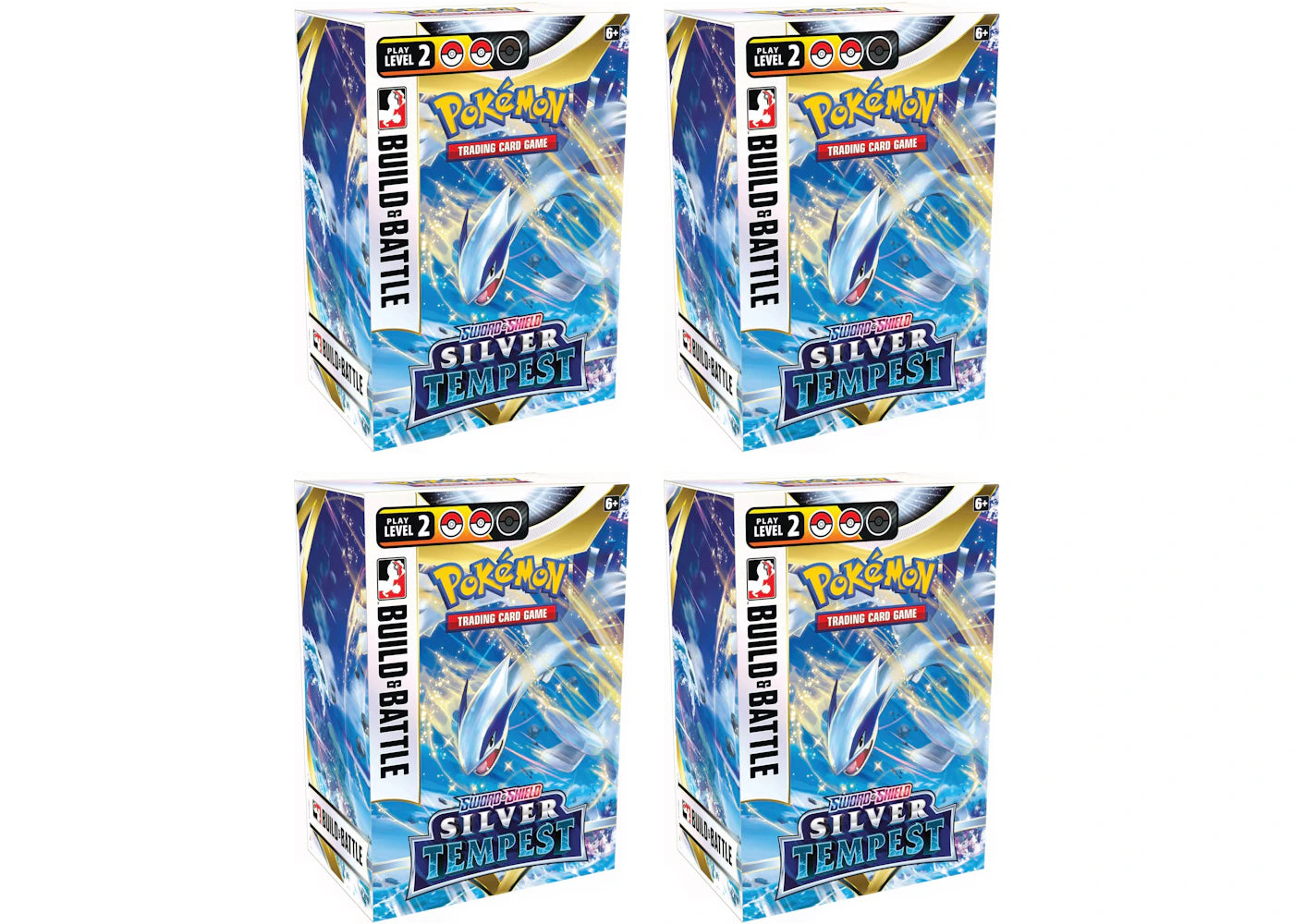 Pokémon TCG Sword & Shield Silver Tempest Build and Battle Box 4x Lot