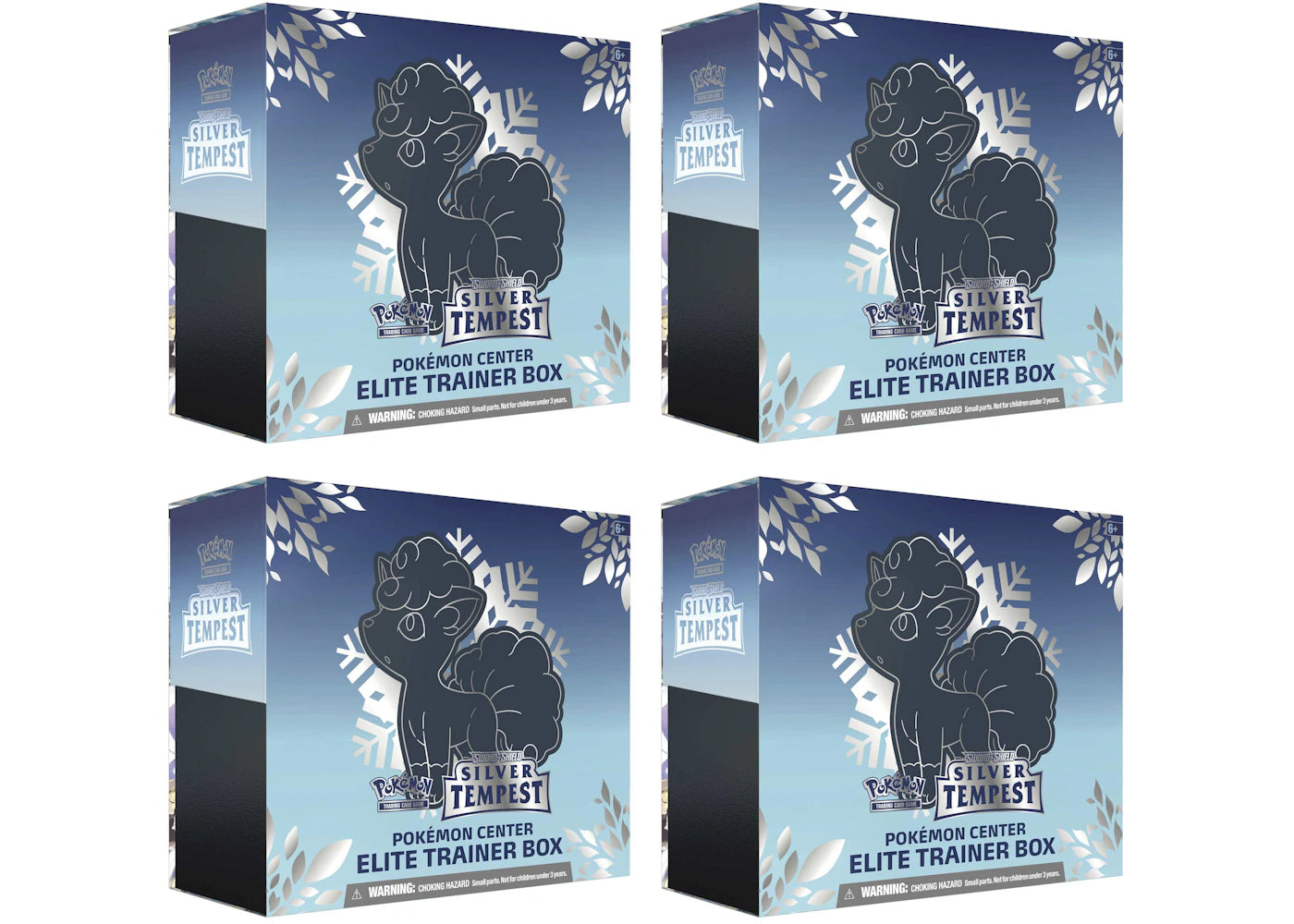 Pokémon TCG Sword & Shield Silver Tempest Pokémon Center Elite Trainer Box 4x Lot