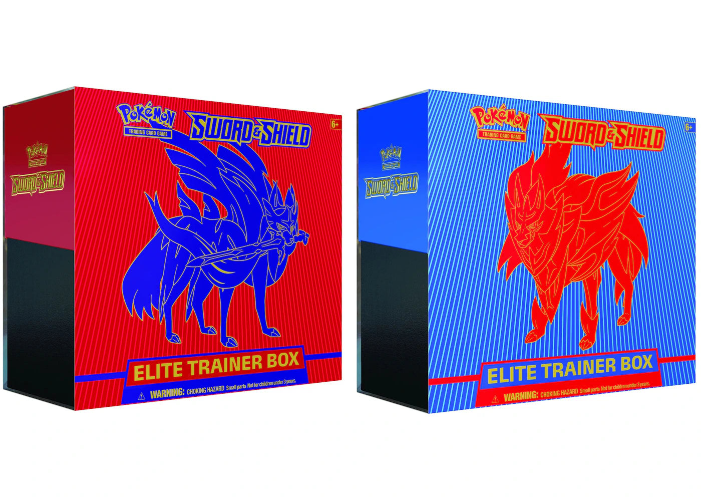 Pokémon TCG Sword & Shield Zacian/Zamazenta Elite Trainer Box 2x Bundle