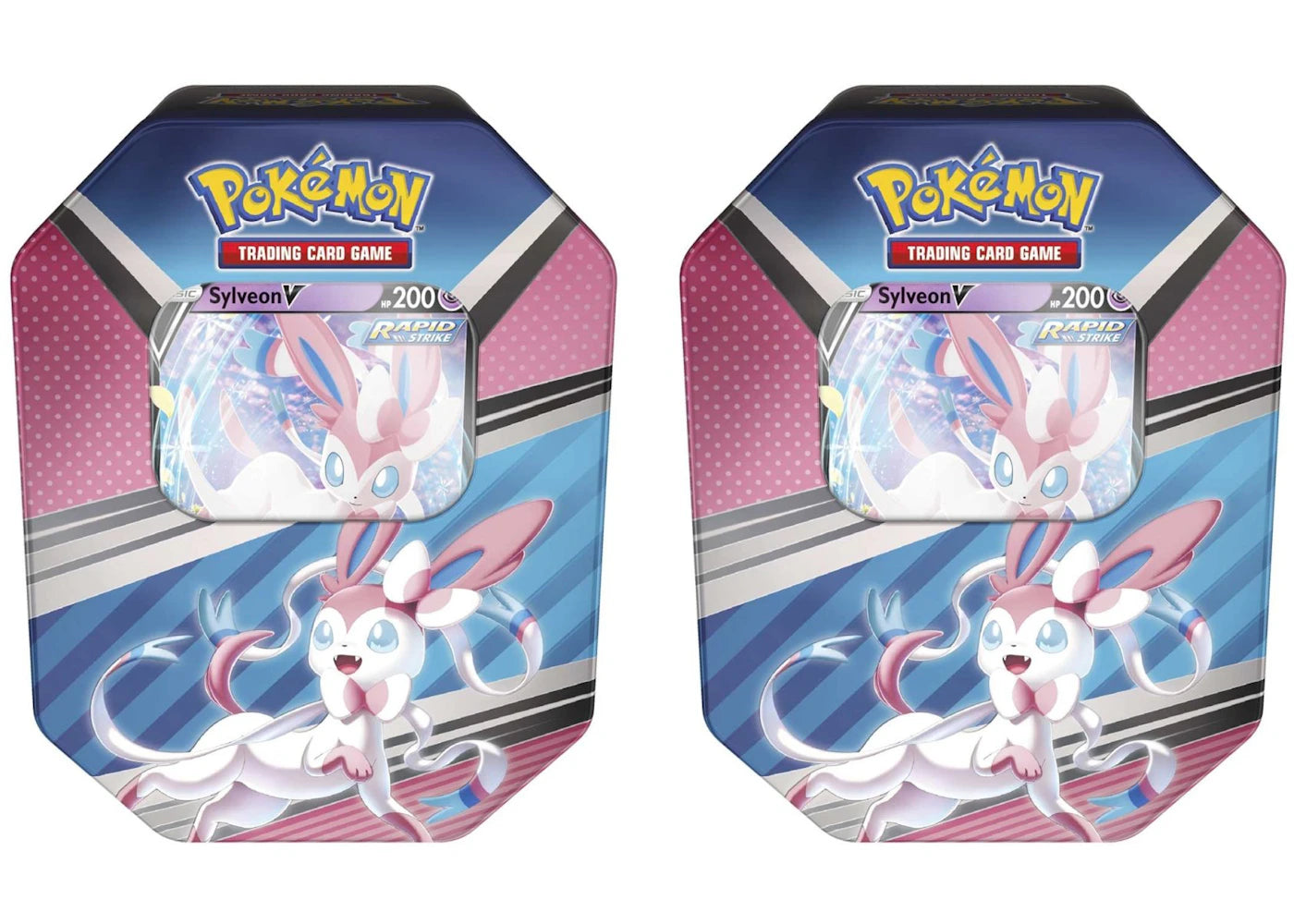 Pokémon TCG V Heroes Sylveon V Tin (4 Packs) 2x Lot