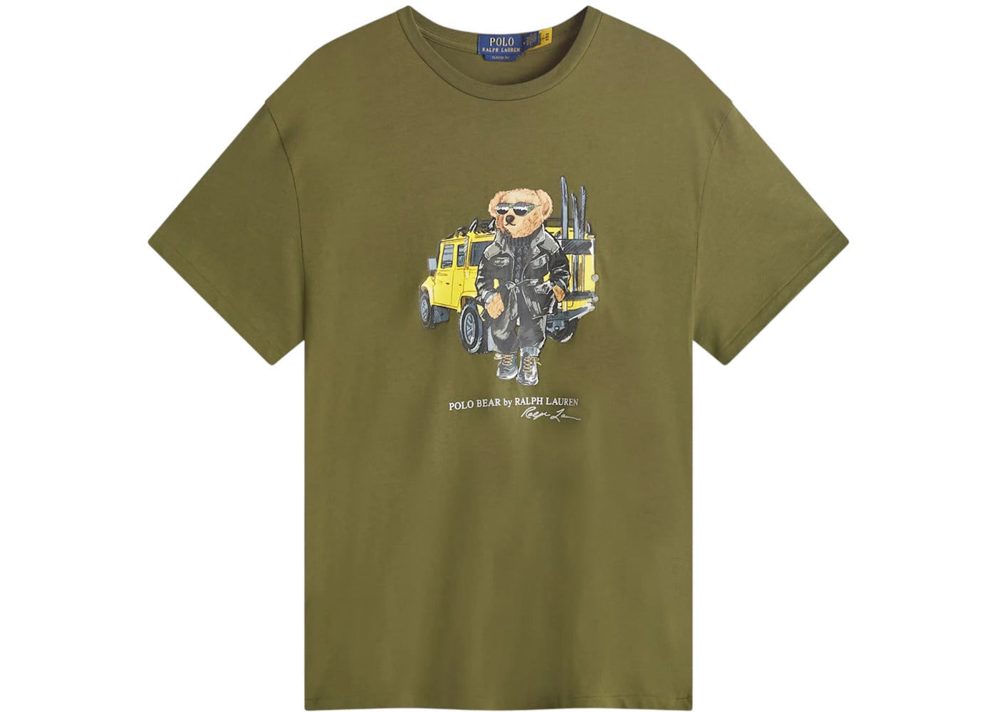 Polo Ralph Lauren Defender Bear T-shirt Cr24 New Olive Defender Bear