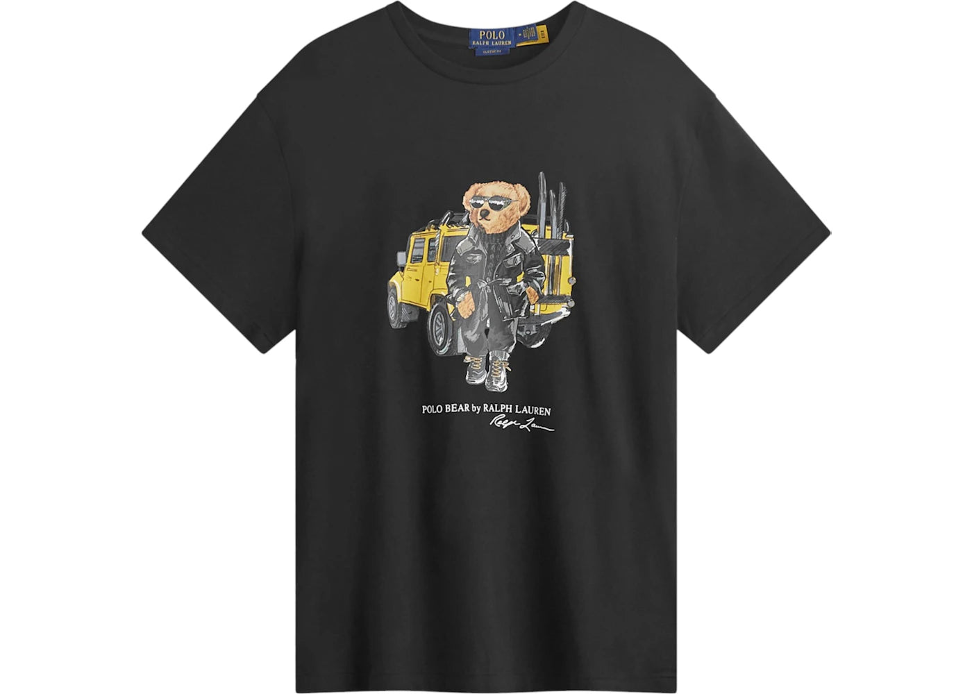 Polo Ralph Lauren Defender Bear T-shirt Cr24 Polo Black Defender Bear