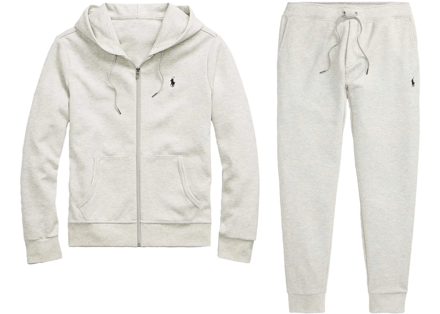 Polo Ralph Lauren Double-Knit Full-Zip Hoodie and Double-Knit Jogger Pant Set Light Sport Heather