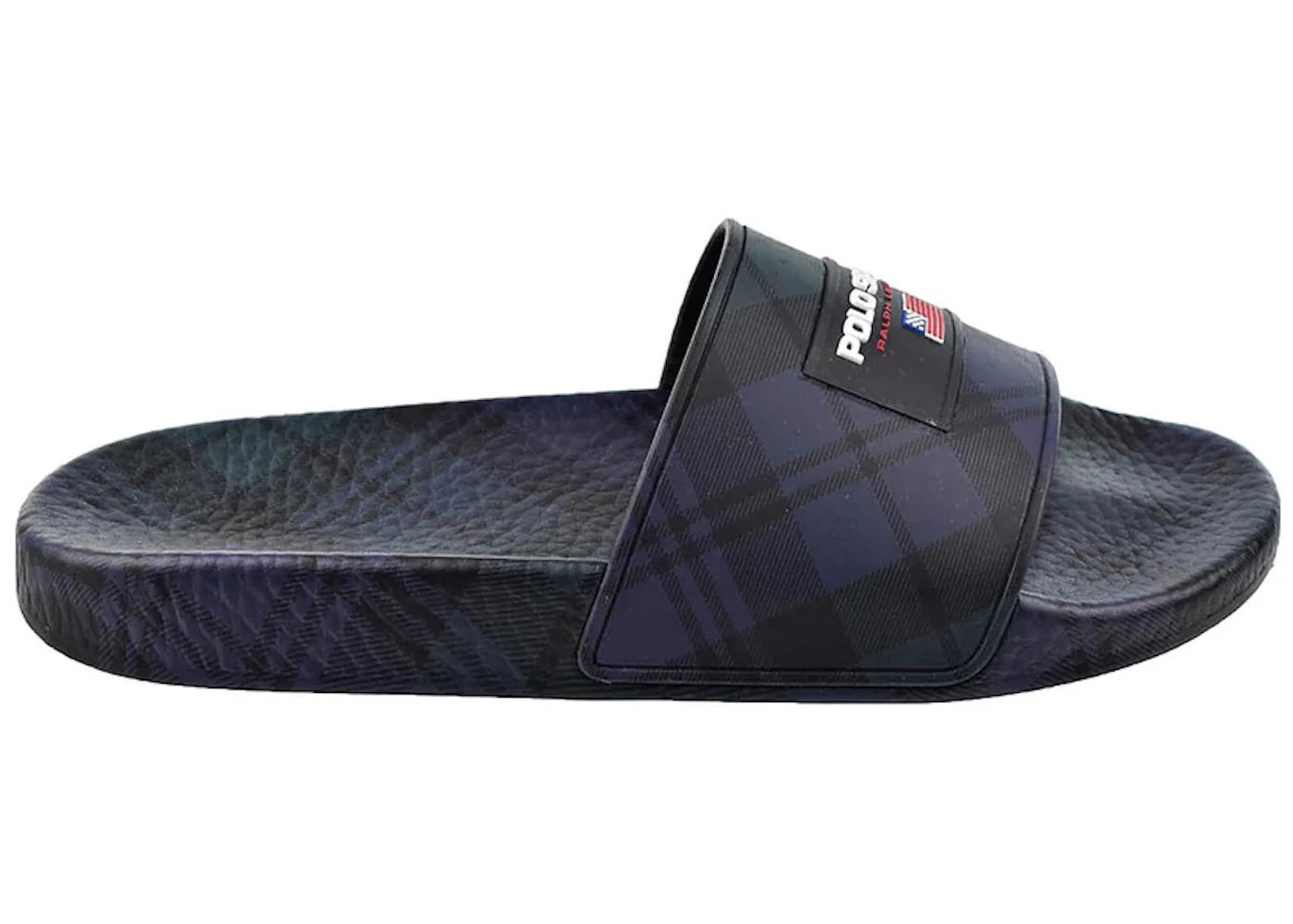 Polo Ralph Lauren Polo Sport Slide Plaid Black Navy