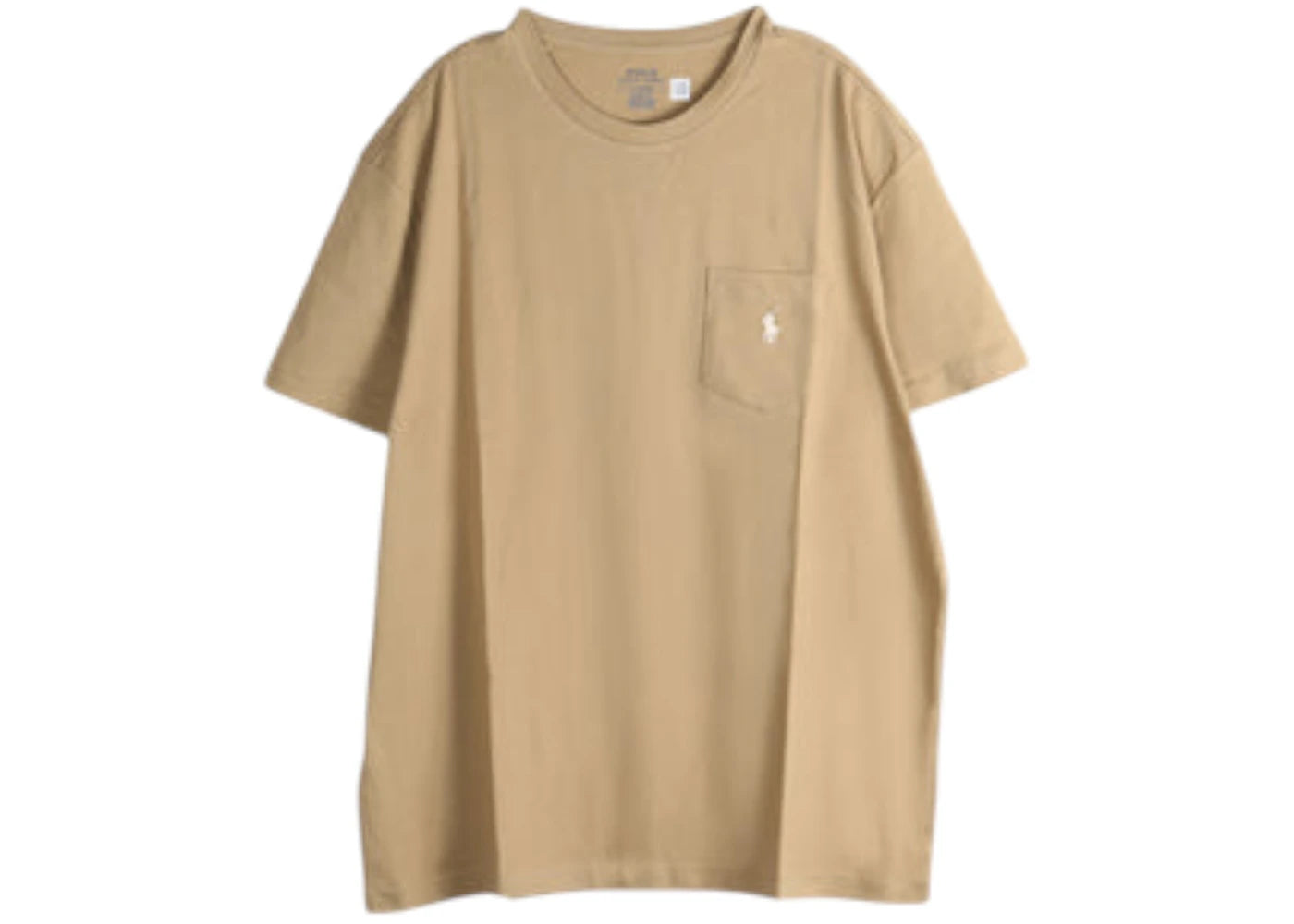 Polo Ralph Lauren Short-Sleeve Jersey Knit Crewneck Pocket T-shirt Cafe Tan