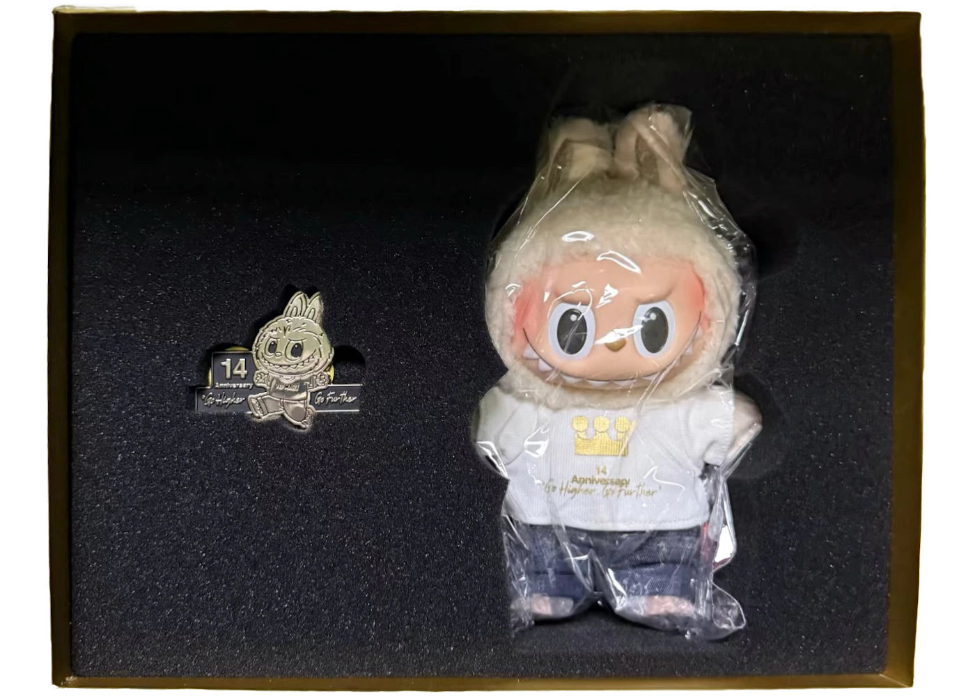Pop Mart 14th Anniversary Labubu Vinyl Face Figure Sealed Gift Box