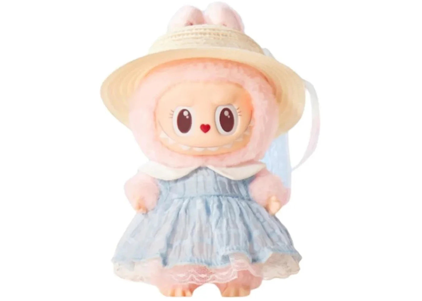 Pop Mart Labubu The Blue Diamon Summer Party Vinyl Plush Doll Pendant