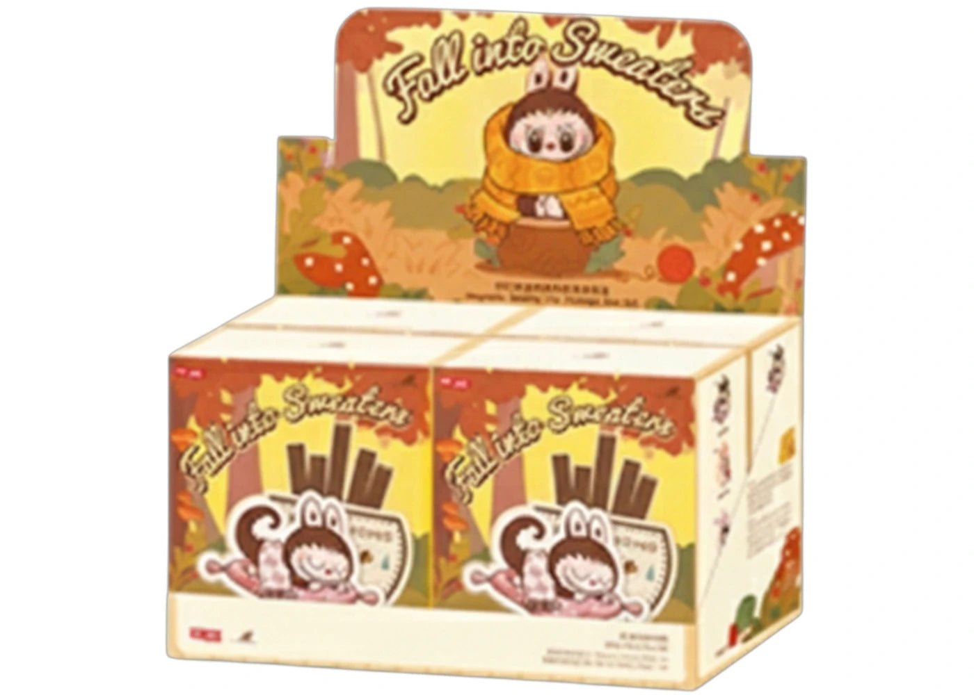 Pop Mart Labubu The Monsters Fall into Sweaters Series Magnetic Sealing Clip Sealed Case (4 Blind Box)