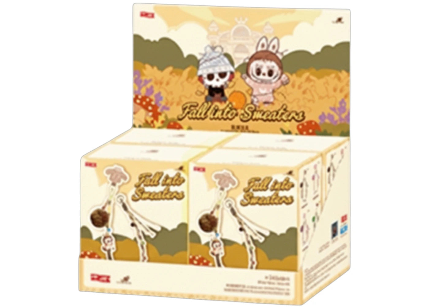 Pop Mart Labubu The Monsters Fall into Sweaters Series Phone Lanyard Sealed Case (4 Blind Box)