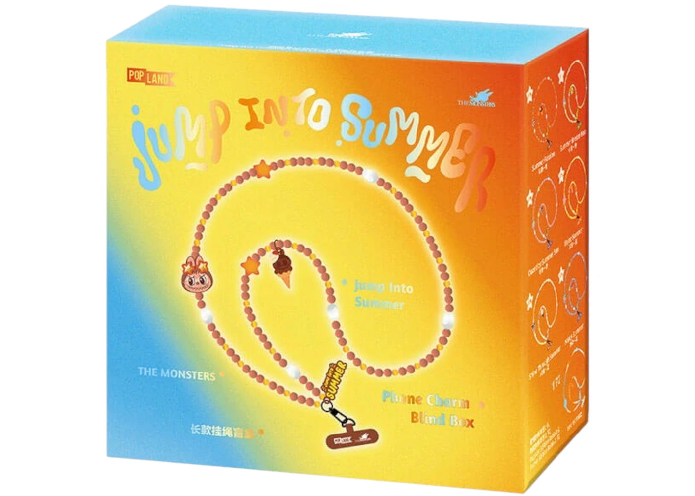 Pop Mart Labubu The Monsters Jump Into Summer Series Long Necklace Lanyard Single Blind Box