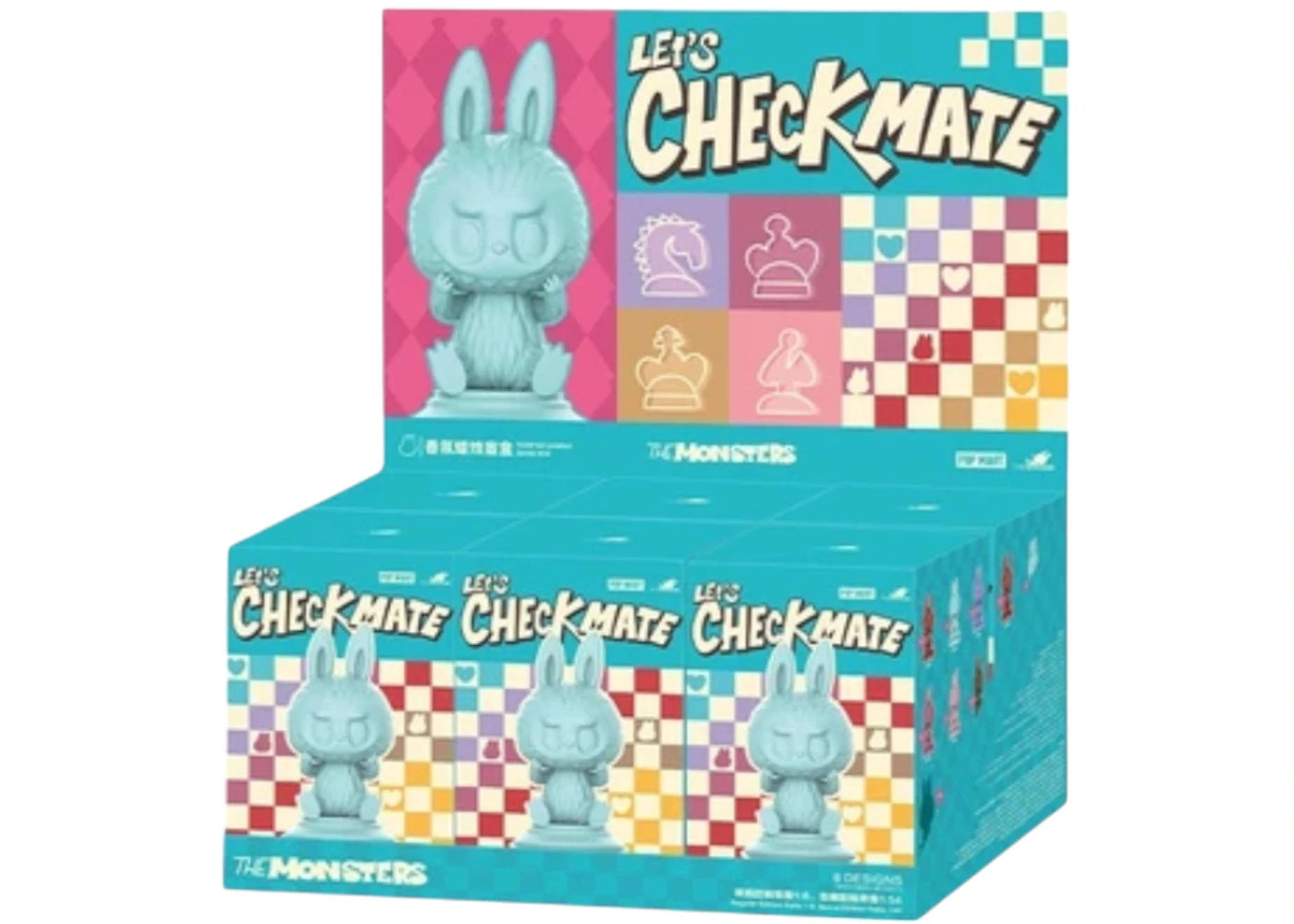 Pop Mart Labubu The Monsters Let's Checkmate Series Scented Candle Sealed Case (6 Blind Box)