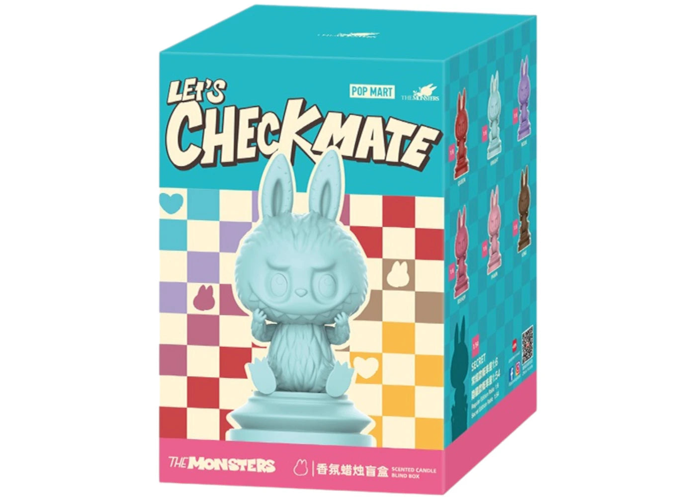 Pop Mart Labubu The Monsters Let's Checkmate Series Scented Candle Single Blind Box
