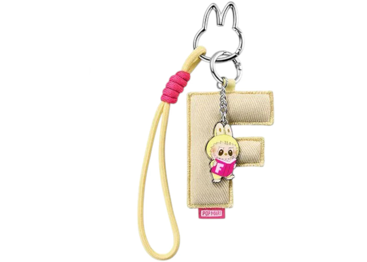 Pop Mart Labubu The Monsters Pin for Love Series "F" Letter Pendant