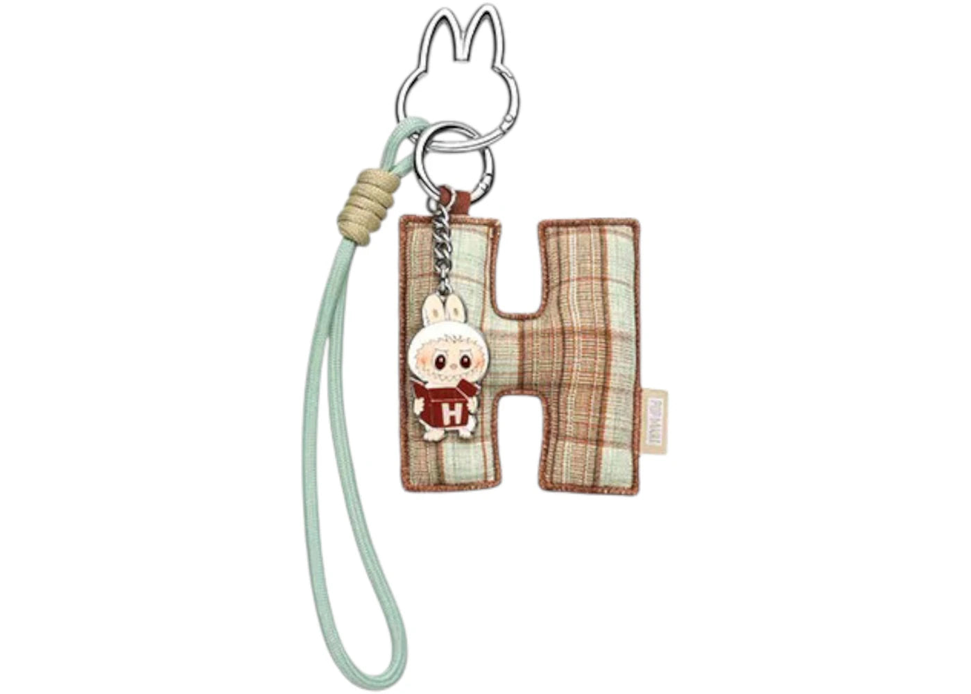 Pop Mart Labubu The Monsters Pin for Love Series "H" Letter Pendant