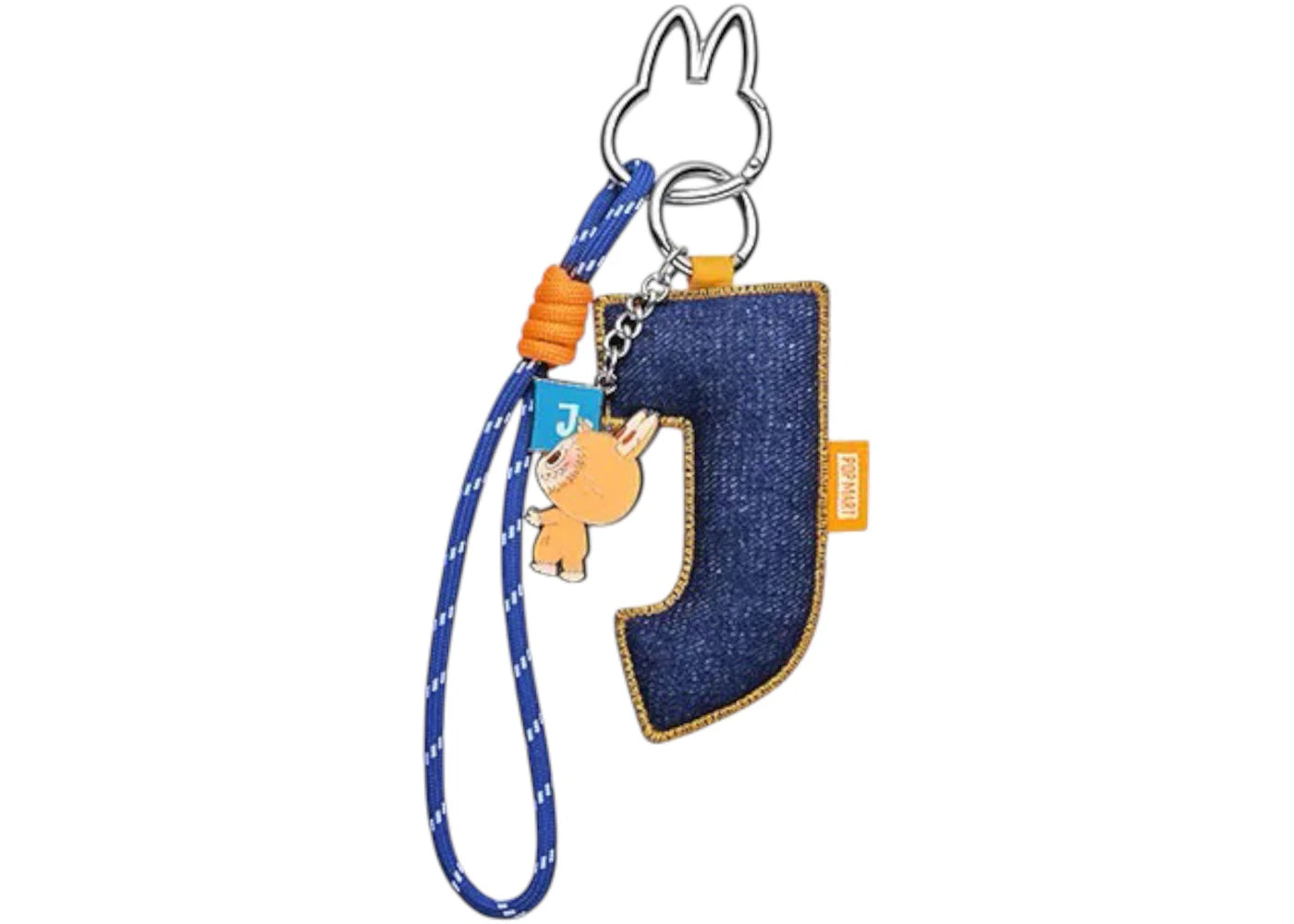 Pop Mart Labubu The Monsters Pin for Love Series "J" Letter Pendant