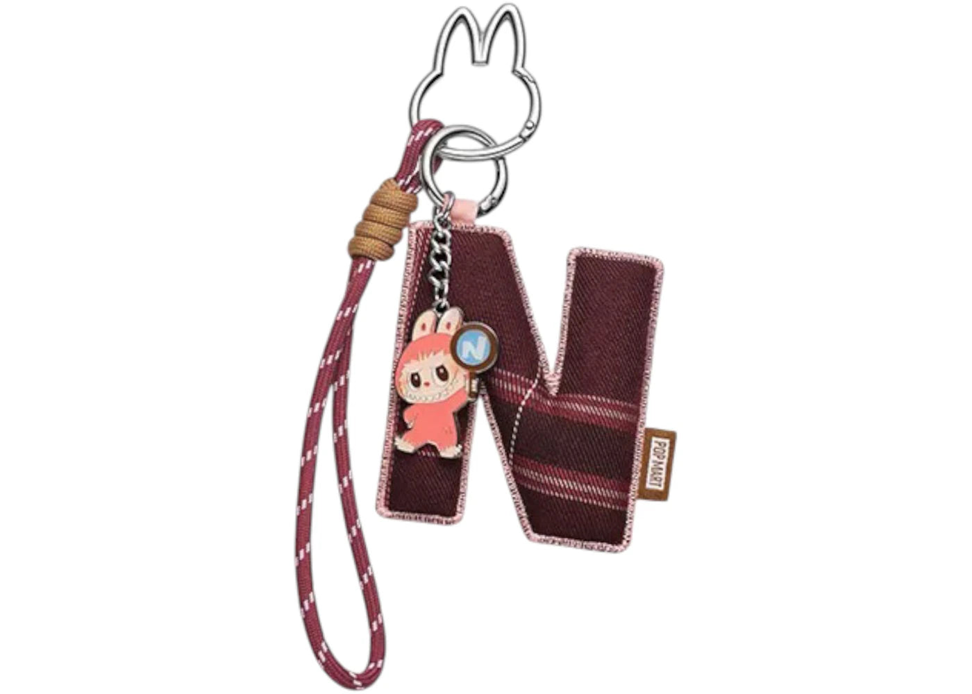 Pop Mart Labubu The Monsters Pin for Love Series "N" Letter Pendant