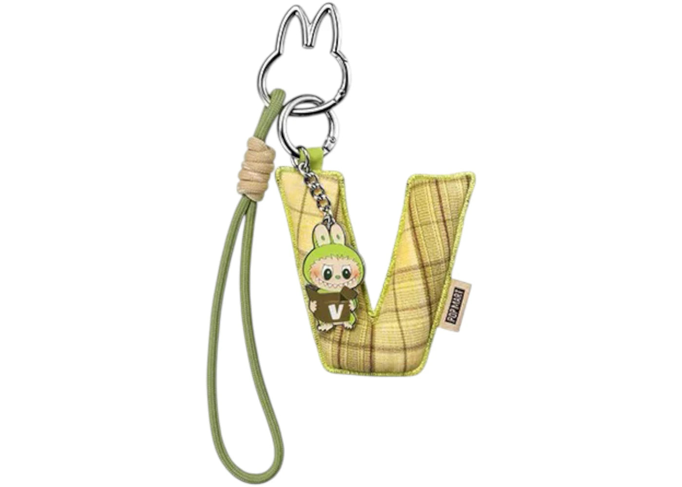 Pop Mart Labubu The Monsters Pin for Love Series "V" Letter Pendant