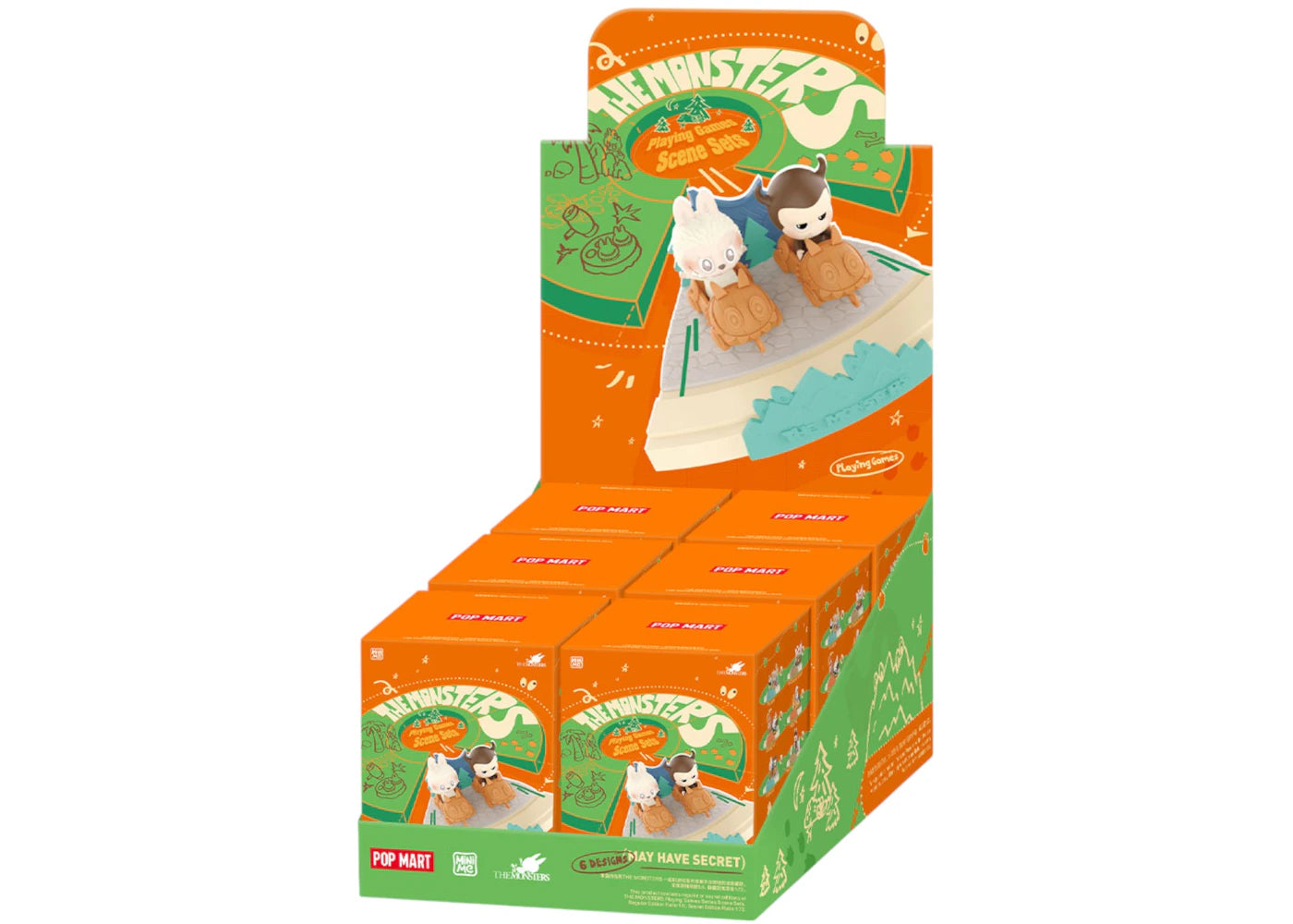 Pop Mart Labubu The Monsters Playing Games Series Scene Sets Sealed Case (6 Blind Box)