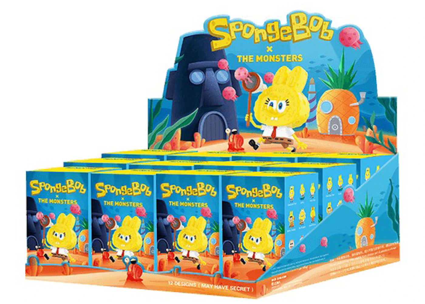 Pop Mart Labubu The Monsters Spongebob Series Sealed Case (12 Blind Box)