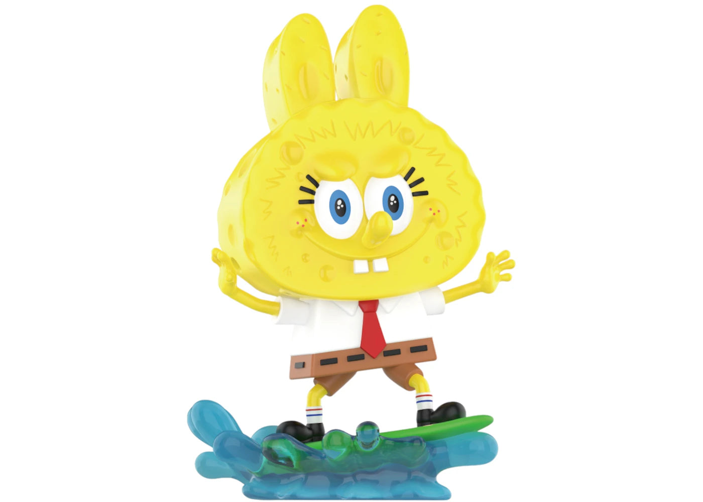 Pop Mart Labubu The Monsters Spongebob Series Surfing Figure