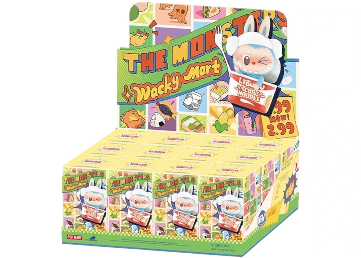 Pop Mart Labubu The Monsters Wacky Mart Series Figure Sealed Case (12 Blind Box)