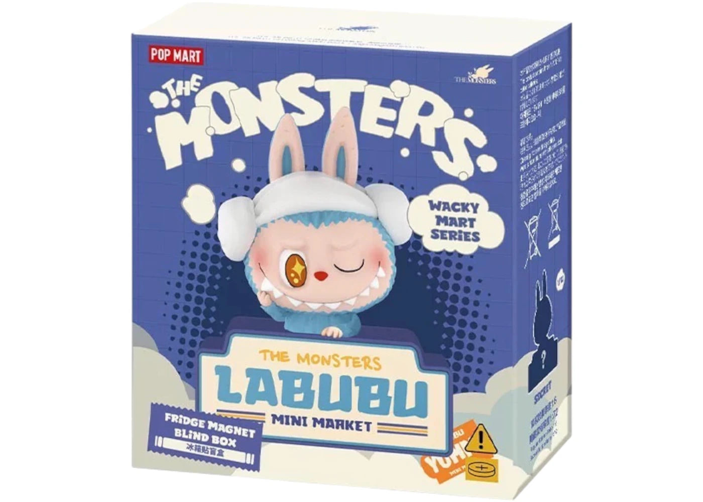 Pop Mart Labubu The Monsters Wacky Mart Series Fridge Magnet Single Blind Box