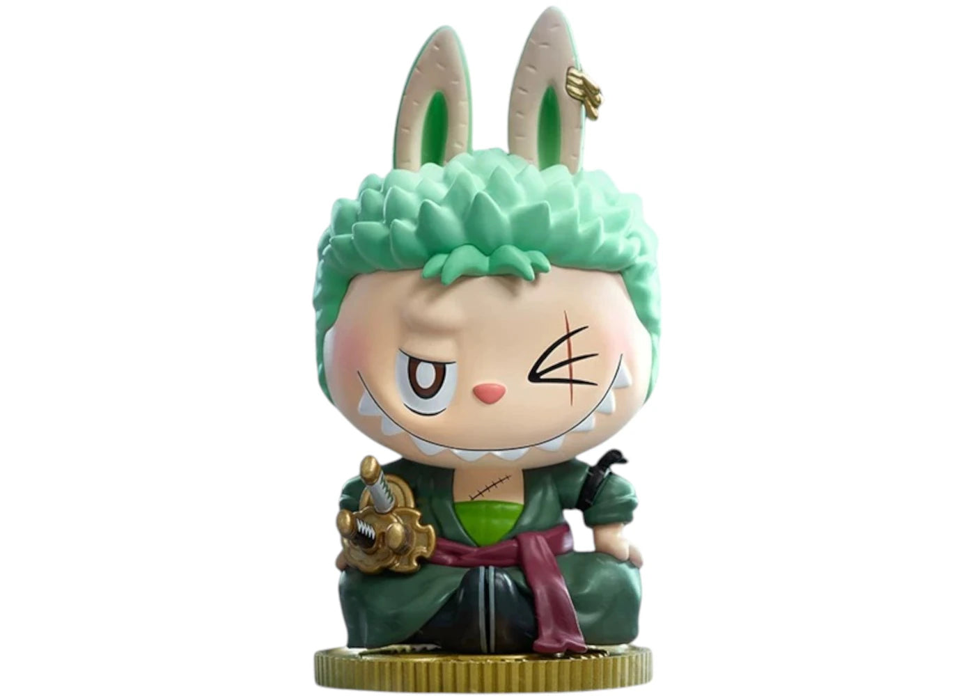 Pop Mart Labubu The Monsters x One Piece Series Roronoa Zoro Figure