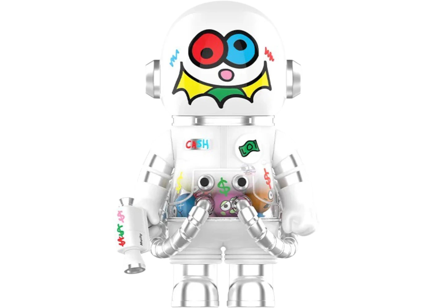 Pop Mart Mega Space Molly 400% Jon Burgerman Space Cadets Series Cash (Secret Edition) Figure