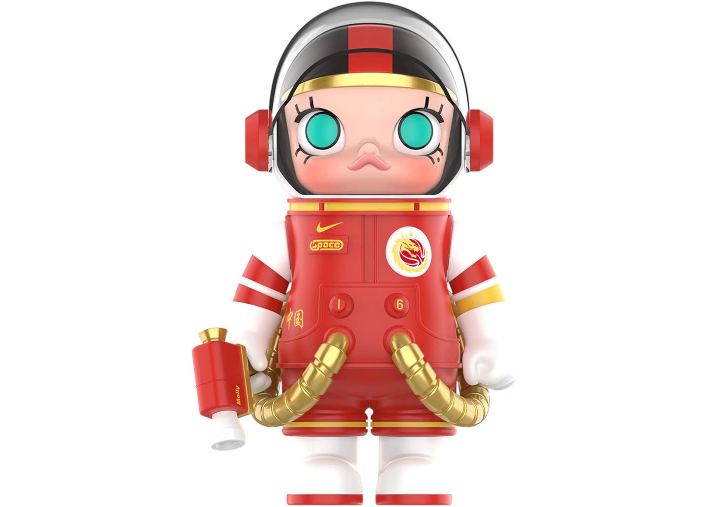 Pop Mart Mega Space Molly China Women's National Basketball Team 100% Red