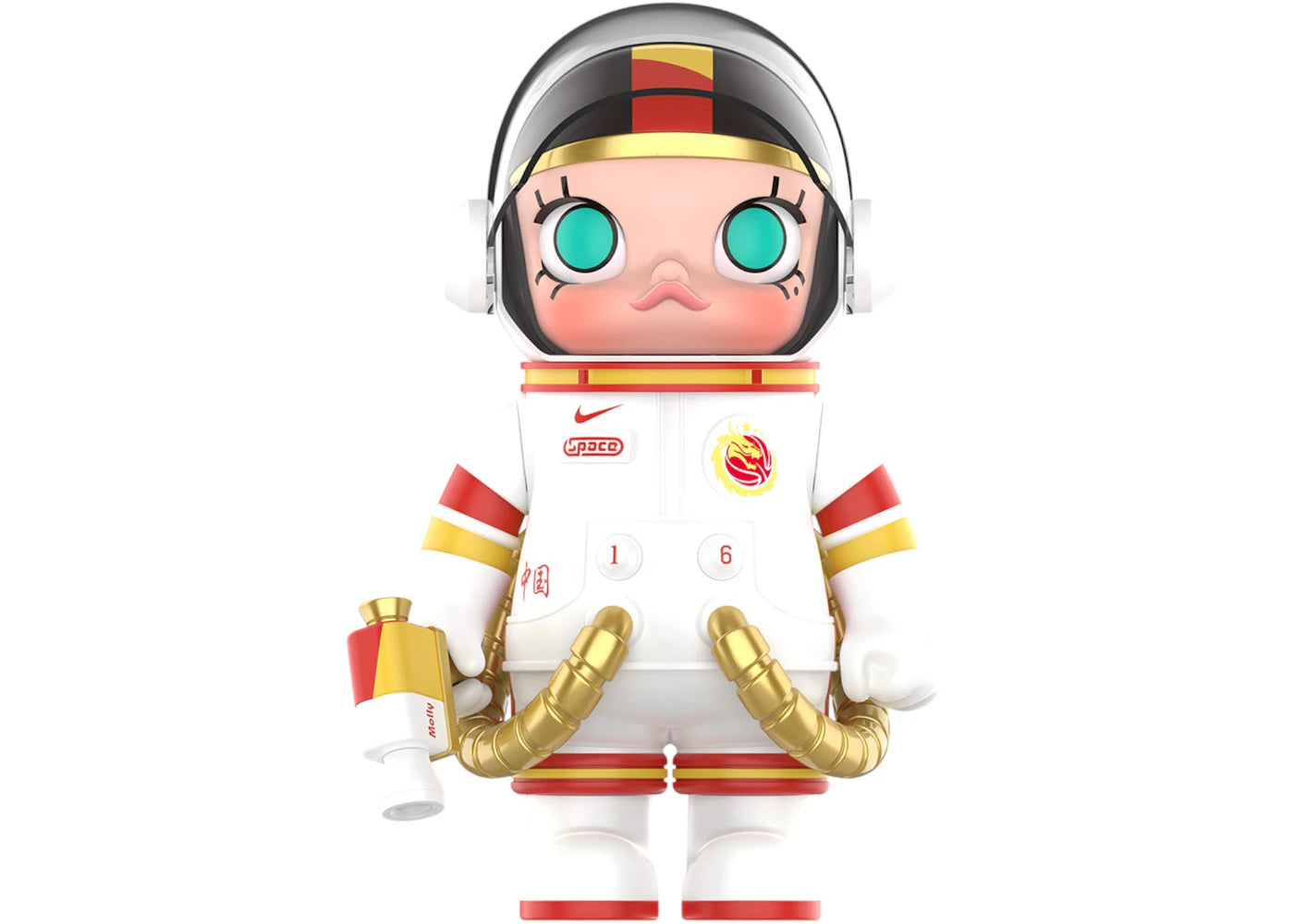 Pop Mart Mega Space Molly China Women's National Basketball Team 100% White