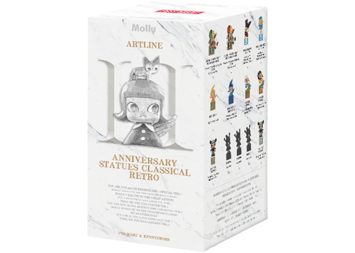 Pop Mart Molly Anniversary Statues Classical Retro 2 Series Figures Single Blind Box