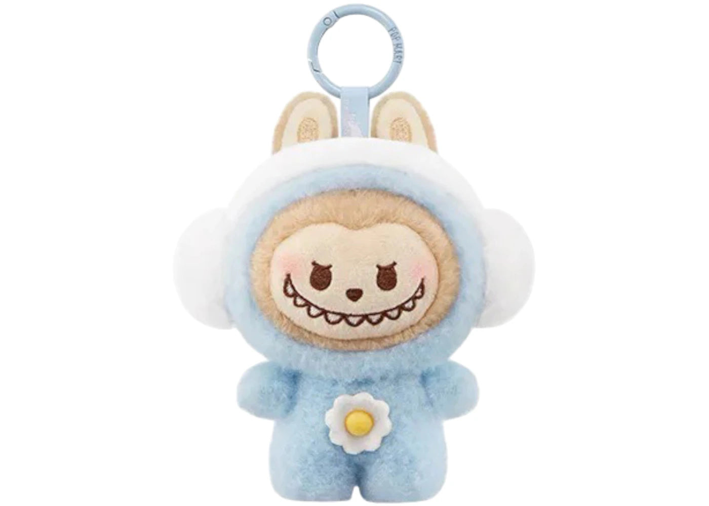 Pop Mart POP BEAN Fluffy & Cozy Series LABUBU Toasty Snow Baby Plush Pendant