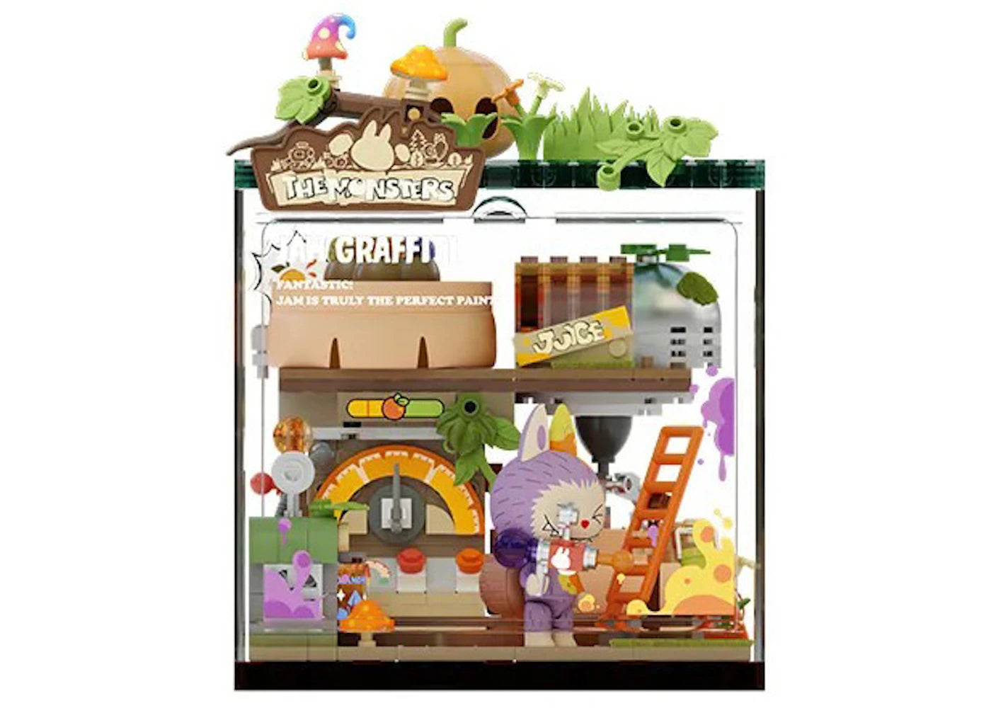 Pop Mart Pop Blocks Labubu The Monsters Forest Secret Base Series Blocks Jam Graffiti P10004 Building Block