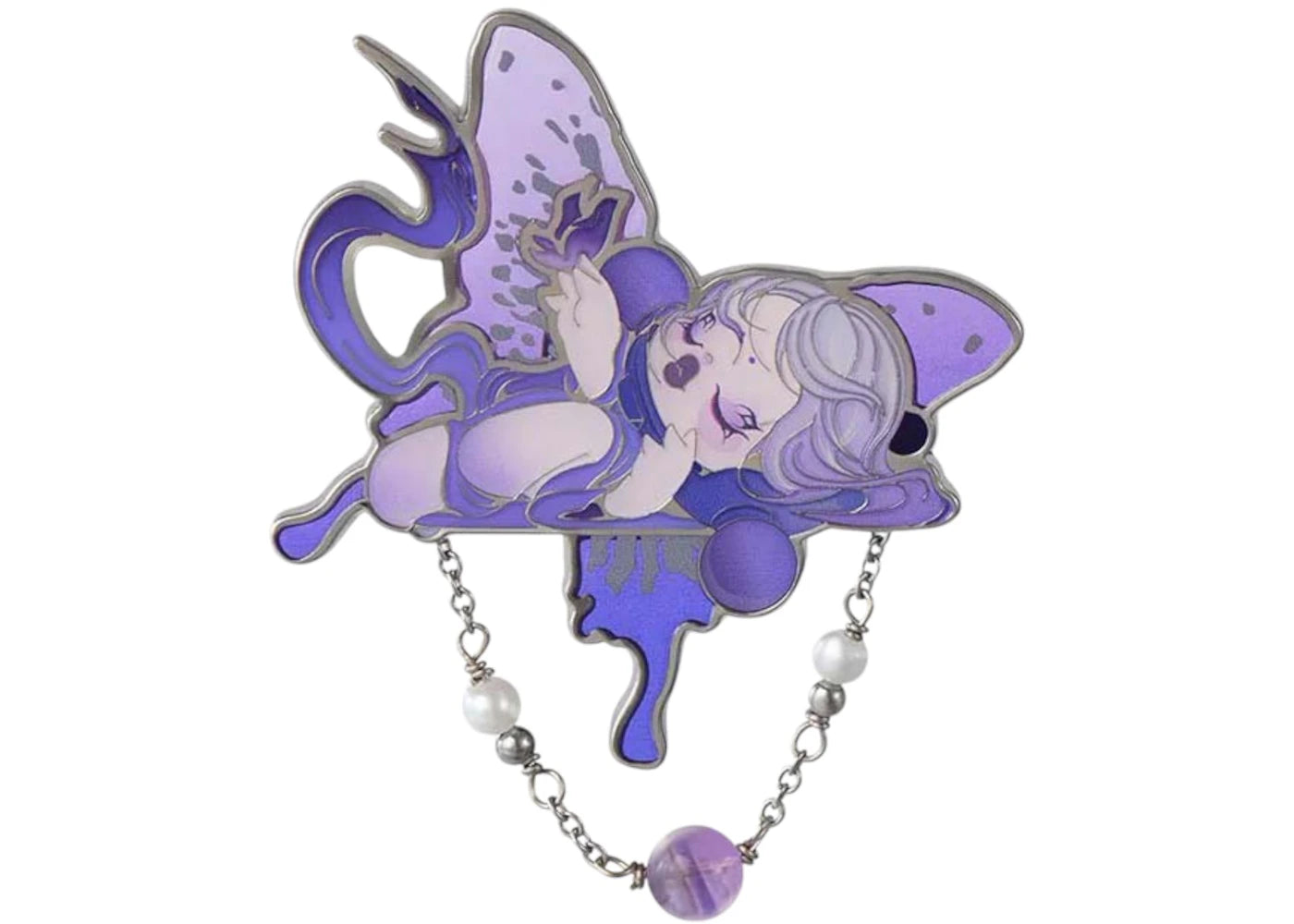 Pop Mart Pop Mart Skullpanda The Mirage Series The Butterfly Dream (Secret Edition) Pin