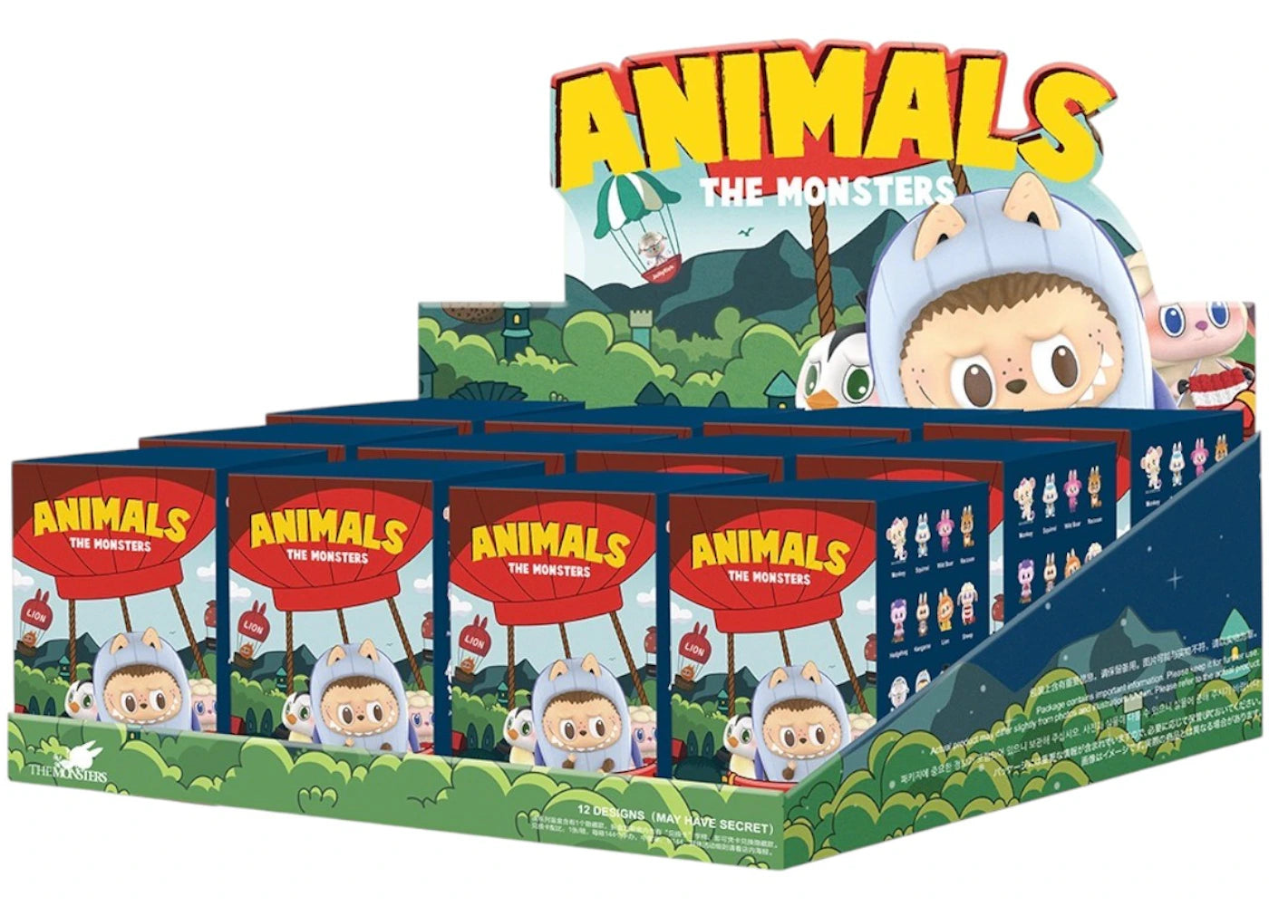 Pop Mart The Monsters Labubu Animal Series Figure Sealed Case (12 Blind Box)