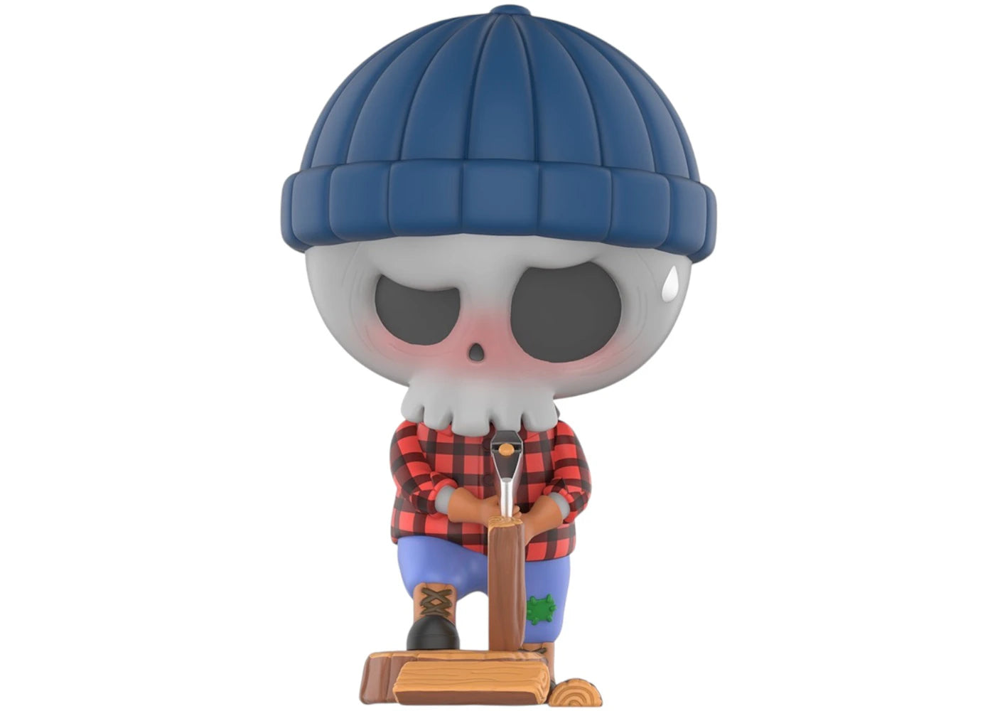 Pop Mart The Monsters Labubu Camping Series Chopping Wood Figure
