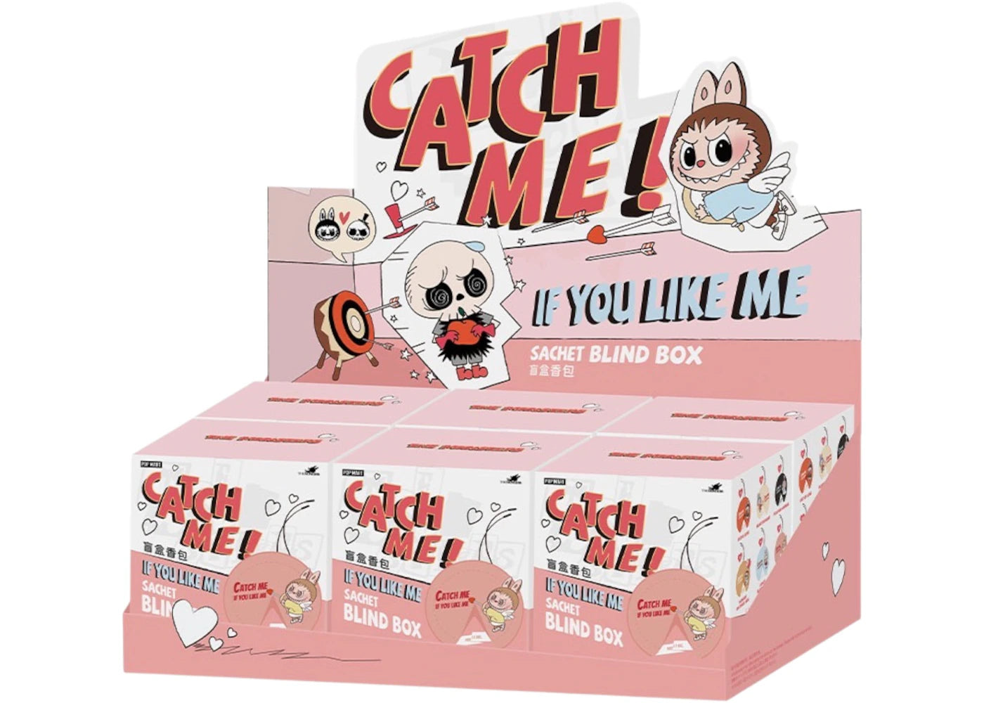 Pop Mart The Monsters Labubu Catch Me If You Like Me Series Sachet Sealed Case (6 Blind Box)