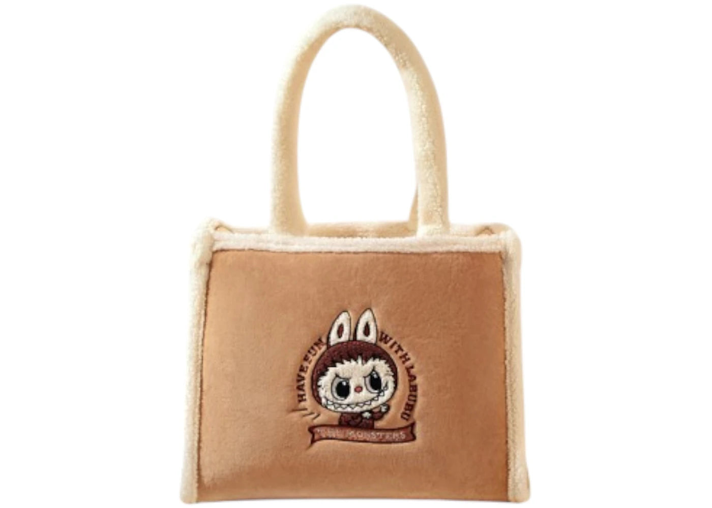 Pop Mart The Monsters Labubu Classic Bag Series Plush Tote Bag Brown