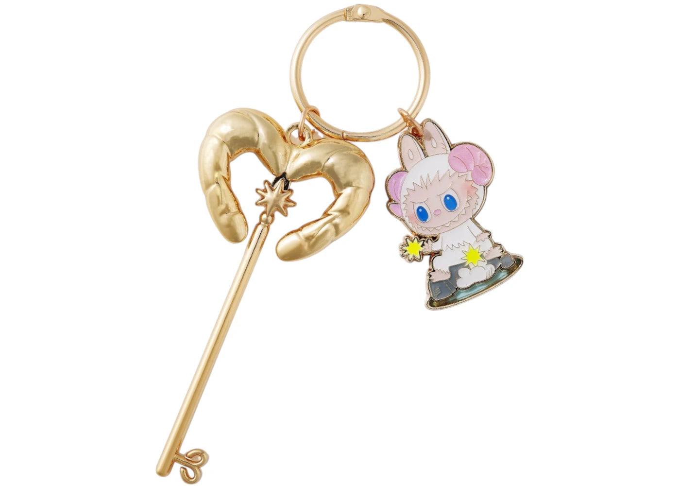 Pop Mart The Monsters Labubu Constellation Series Aries Key Pendant