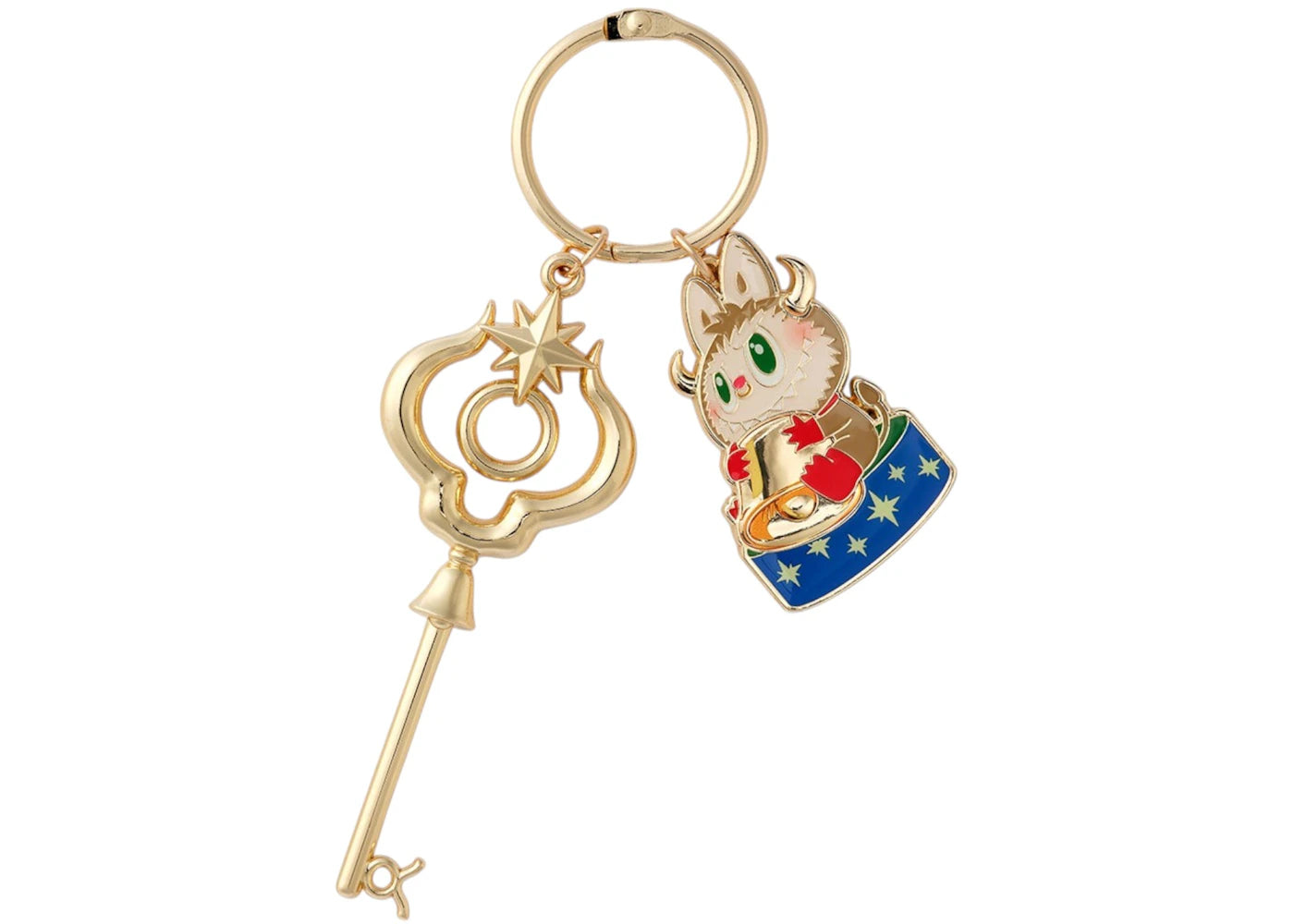 Pop Mart The Monsters Labubu Constellation Series Taurus Key Pendant