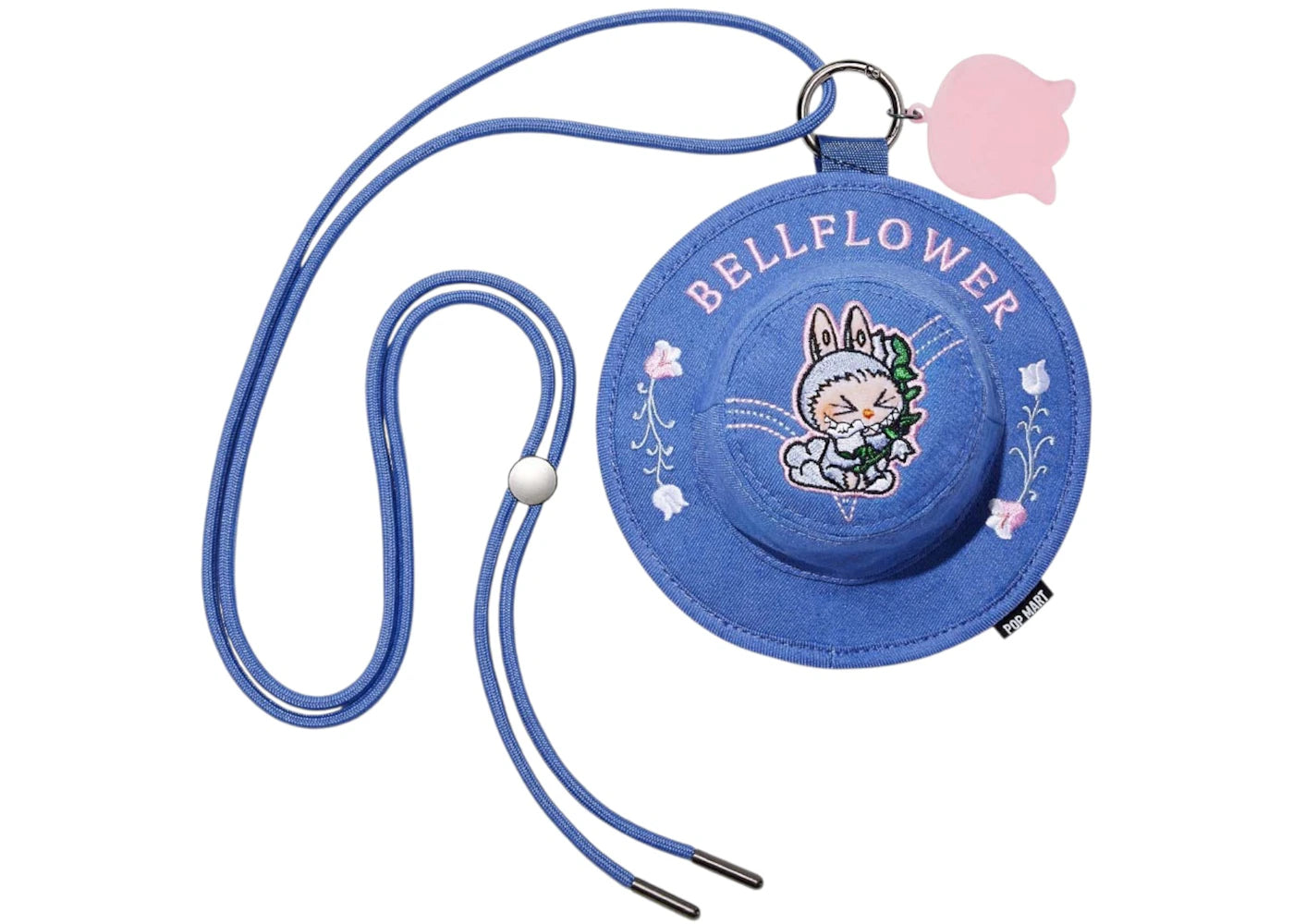 Pop Mart The Monsters Labubu Fall In Wild Series Bellflower Bucket Hat Mini Bag