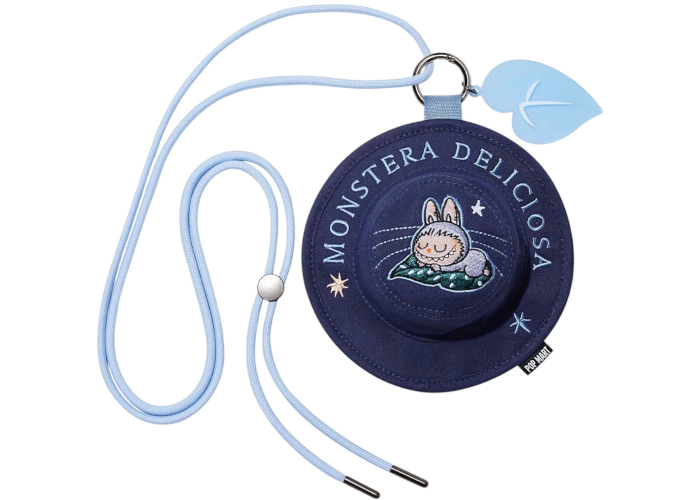 Pop Mart The Monsters Labubu Fall In Wild Series Monstera Deliciosa Bucket Hat Mini Bag
