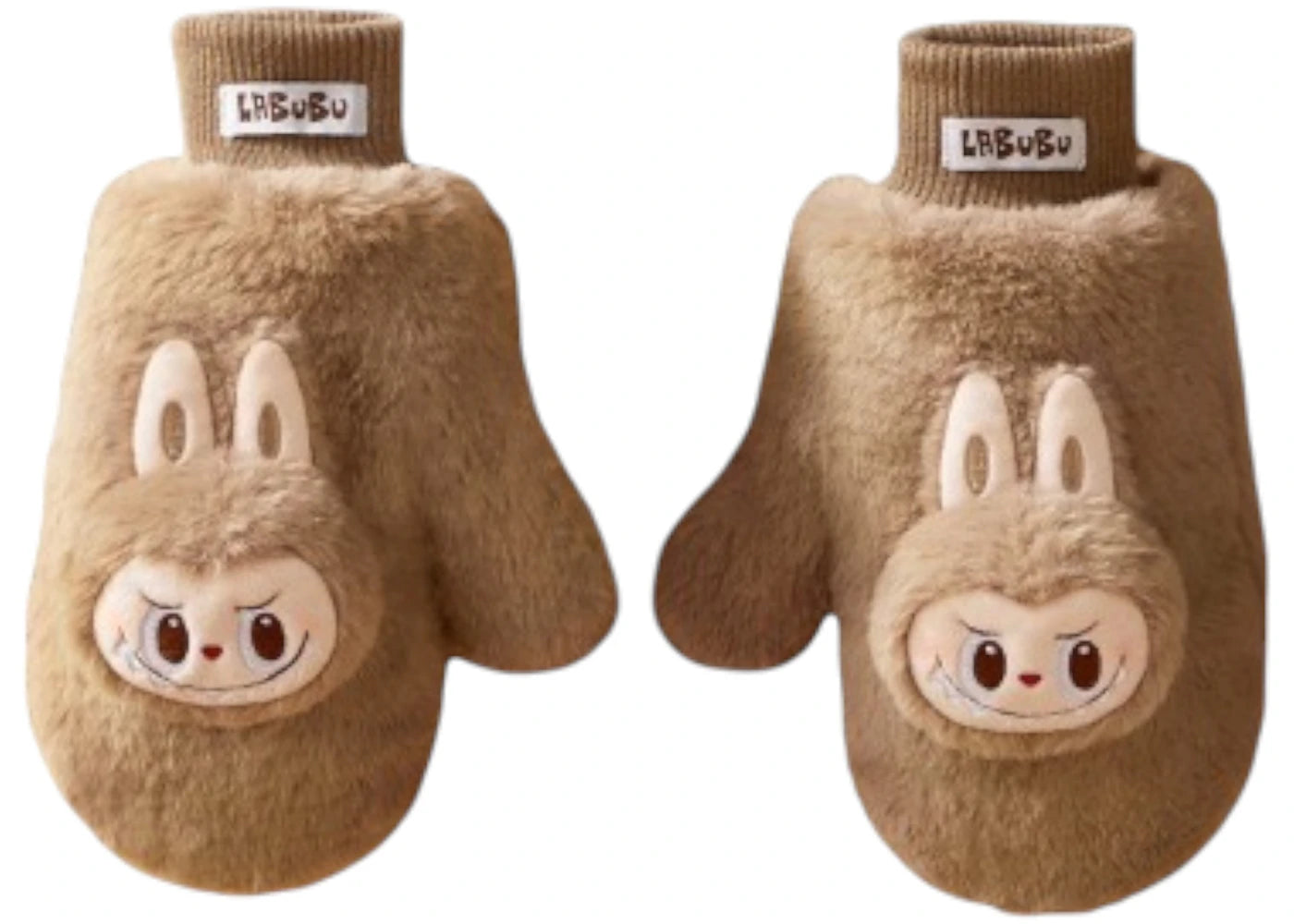 Pop Mart The Monsters Labubu Warm Fluffy Holiday Series Plush Gloves