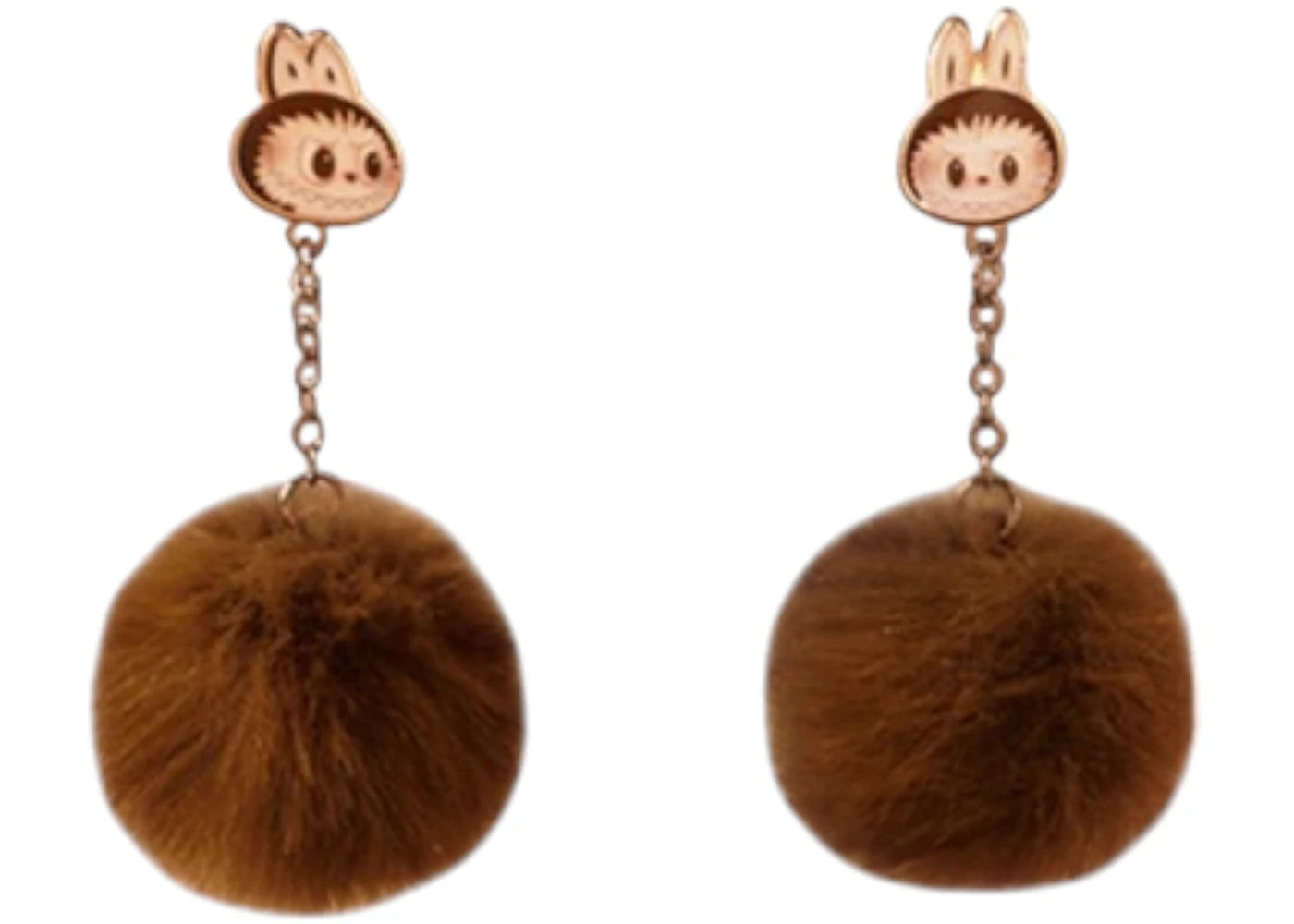 Pop Mart The Monsters Labubu Warm Fluffy Holiday Series Pompom Earring