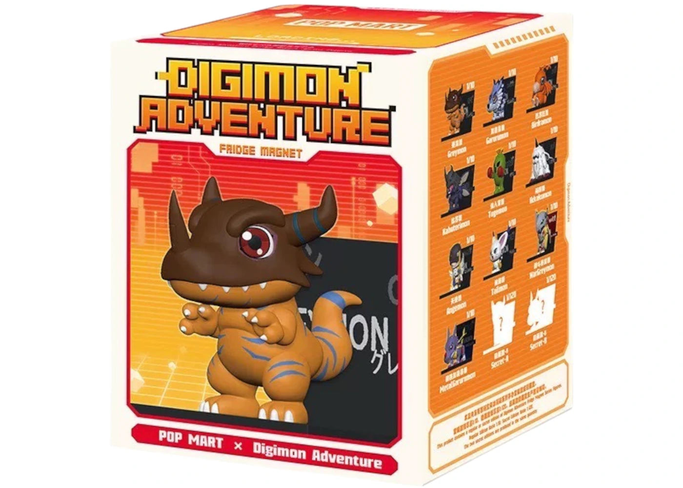 Pop Mart x Digimon Adventure Fridge Magnet Single Blind Box