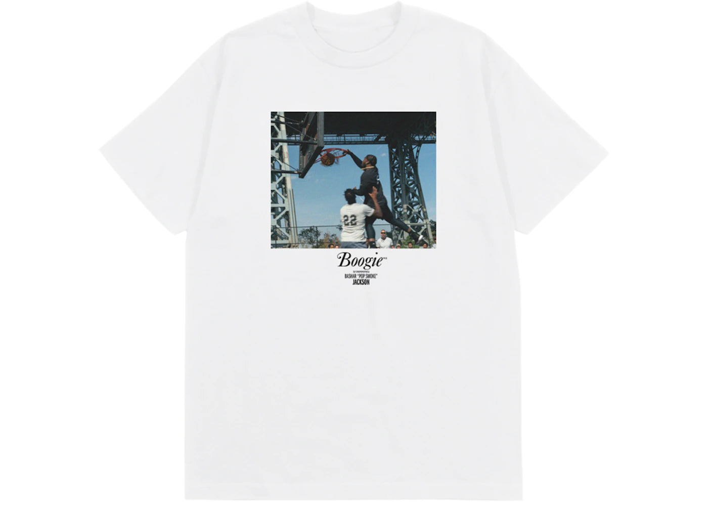 Pop Smoke Dunk Photo T-shirt White